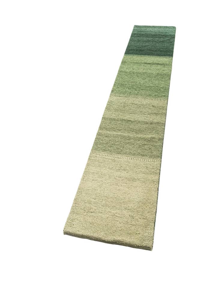 Detail image of  2' 8 x 10' 10  Hand Knotted Gabbeh Wool Runner Rug