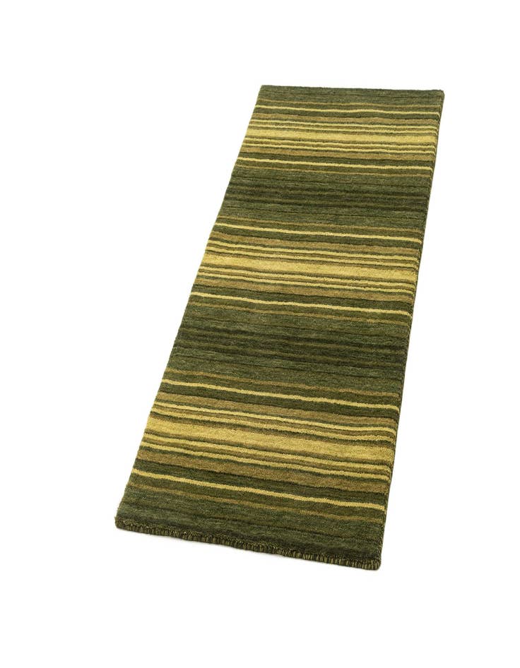 Detail image of  2' 4 x 4' 8  Hand Knotted Gabbeh Wool Runner Rug