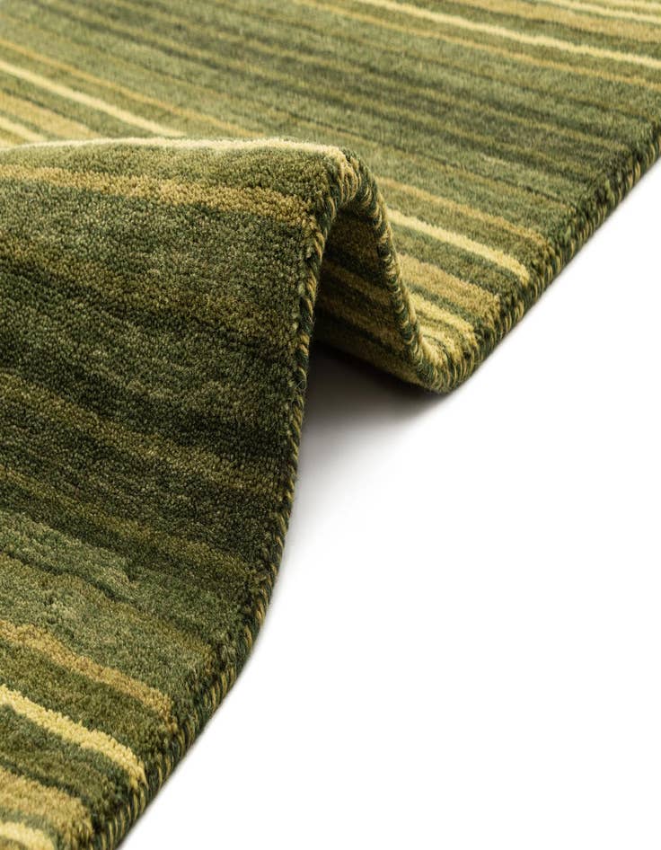 Detail image of  2' 4 x 4' 8  Hand Knotted Gabbeh Wool Runner Rug