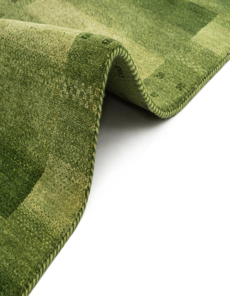 Detail image of  2' 4 x 4' 7  Hand Knotted Gabbeh Wool Runner Rug