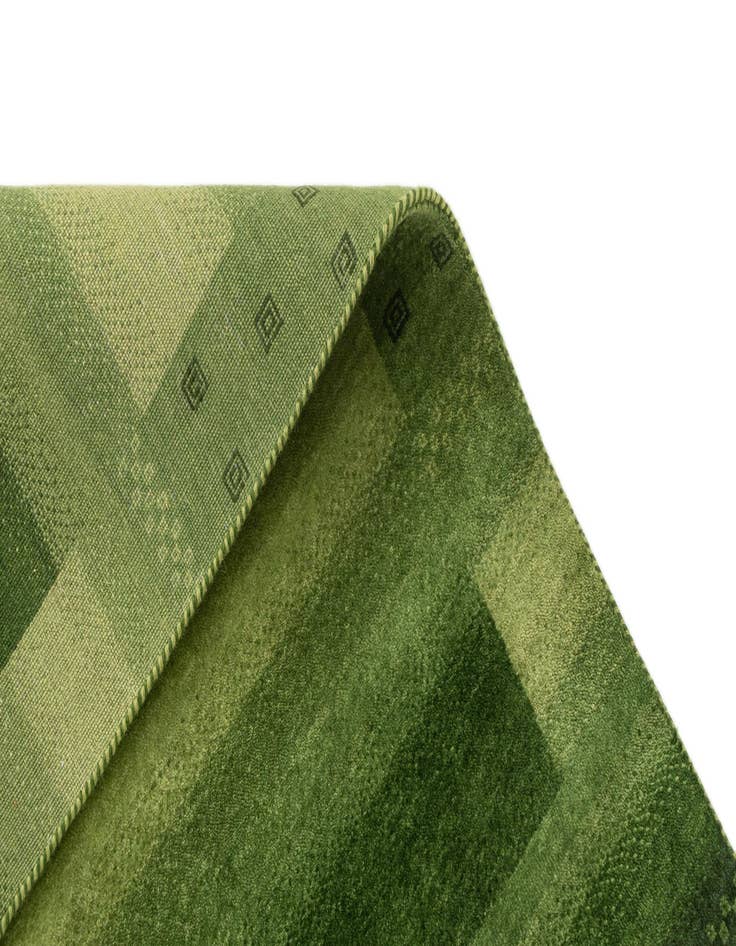 Detail image of  2' 4 x 4' 7  Hand Knotted Gabbeh Wool Runner Rug