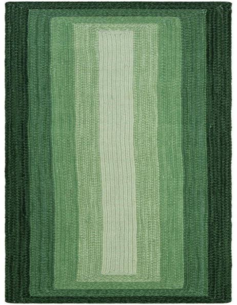 Detail image of  2' 7 x 12' Hand Braided Wool Runner Rug