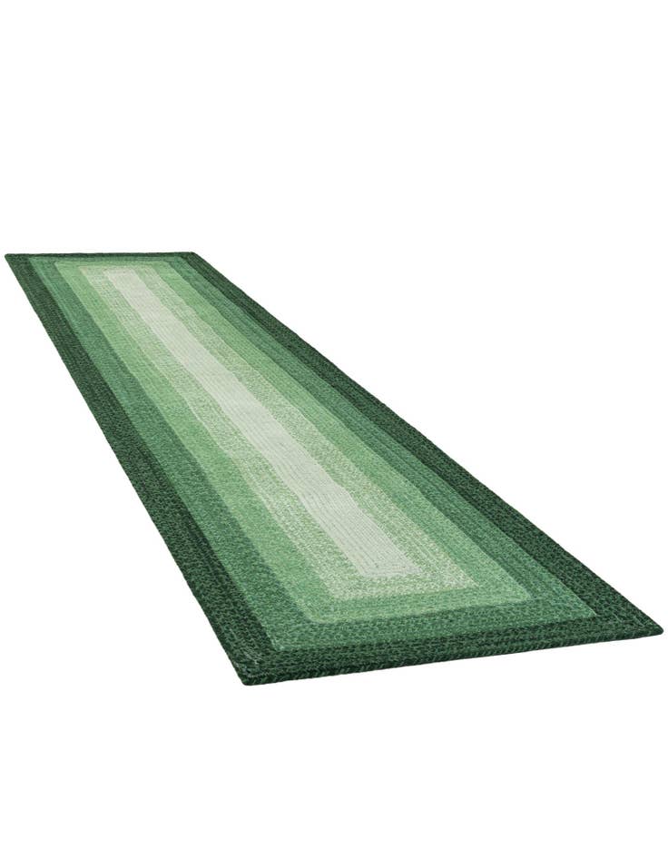 Detail image of  2' 7 x 12' Hand Braided Wool Runner Rug