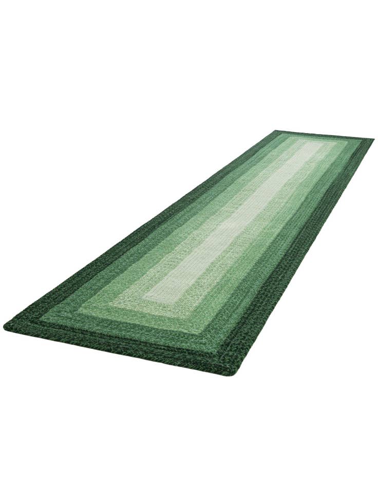 Detail image of  2' 7 x 12' Hand Braided Wool Runner Rug