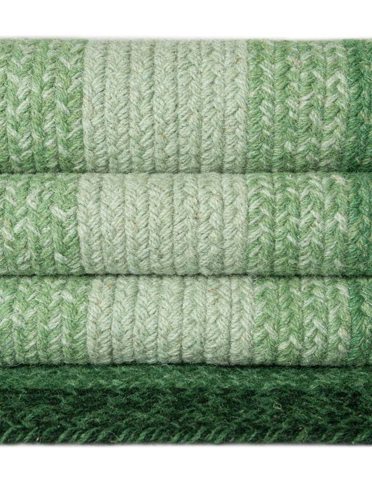Detail image of  2' 7 x 8'  Hand Hand Braided Wool Runner Rug