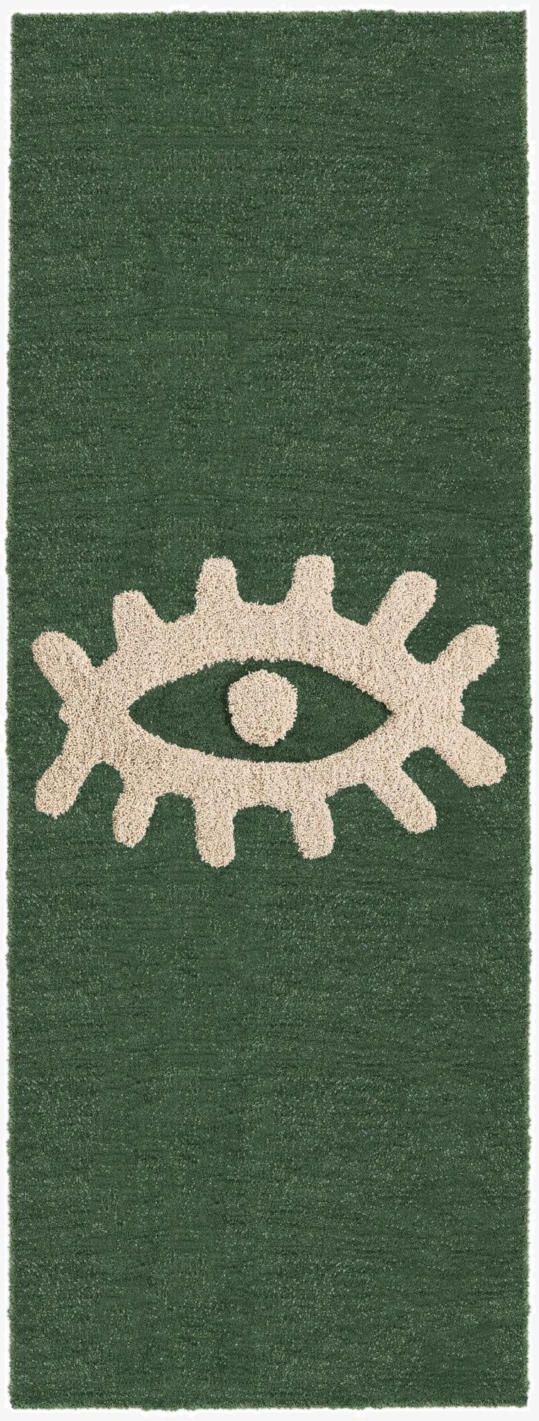  2' x 6' 1 Handtufted Wool Runner Rug