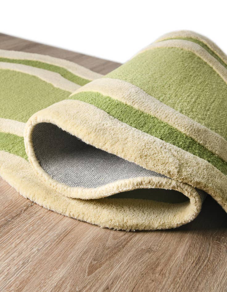 Detail image of  2' x 6' 1 Happy Rugs Wiggles Wool Runner