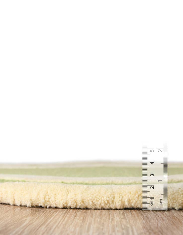 Detail image of  2' x 6' 1 Happy Rugs Wiggles Wool Runner