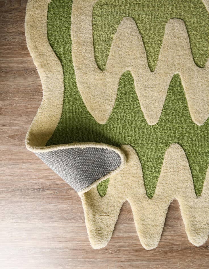 Detail image of  2' x 6' 1 Happy Rugs Wiggles Wool Runner