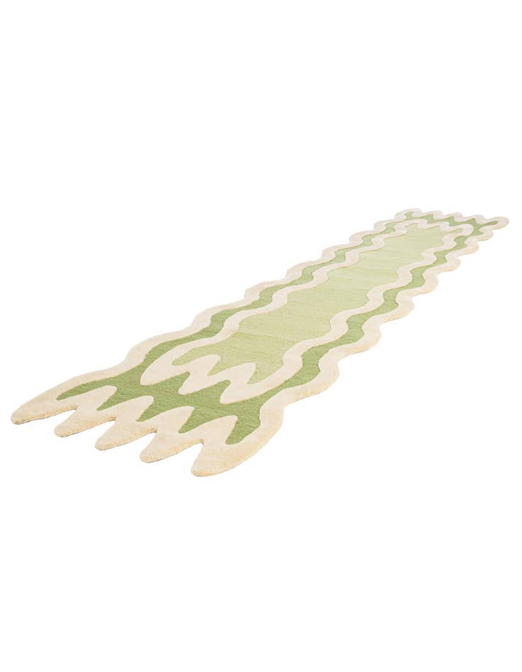 Detail image of  2' 7 x 13' 1 Happy Rugs Wiggles Wool Runner