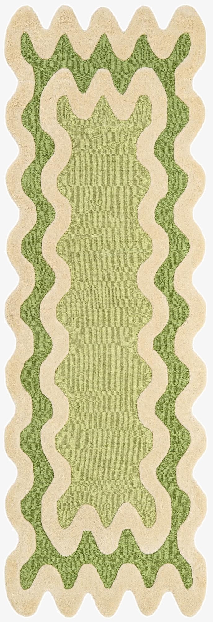  2' 7 x 8' Happy Rugs Wiggles Wool Runner