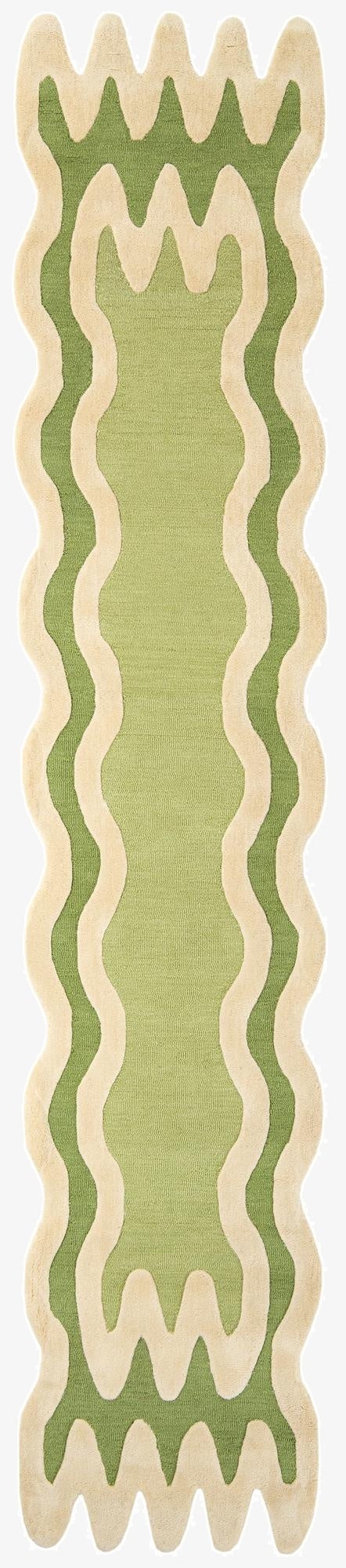  2' 7 x 13' 1 Happy Rugs Wiggles Wool Runner