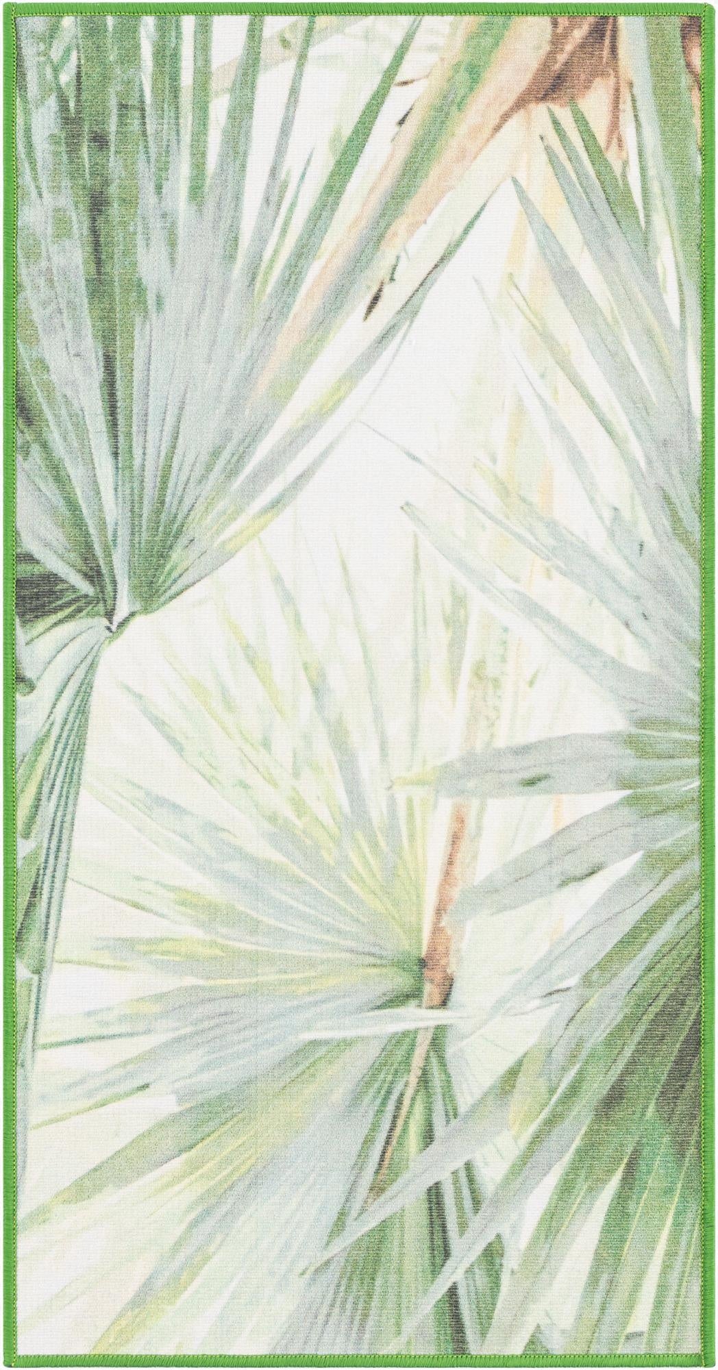  2' x 3' 11  Washable Jill Zarin Caribbean Indoor / Outdoor Runner Rug