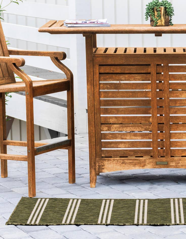 Detail image of  2' x 8'  Washable Jill Zarin Anguilla Indoor / Outdoor Runner Rug