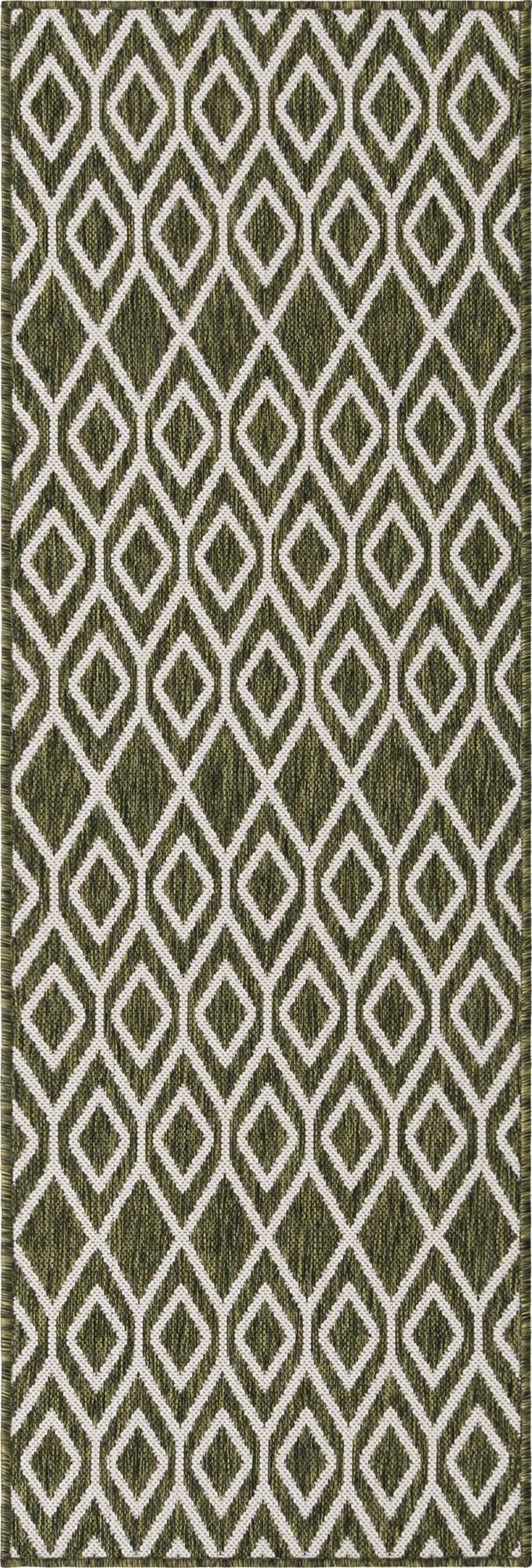  2' x 6'  Washable Jill Zarin Turks and Caicos Indoor / Outdoor Runner Rug