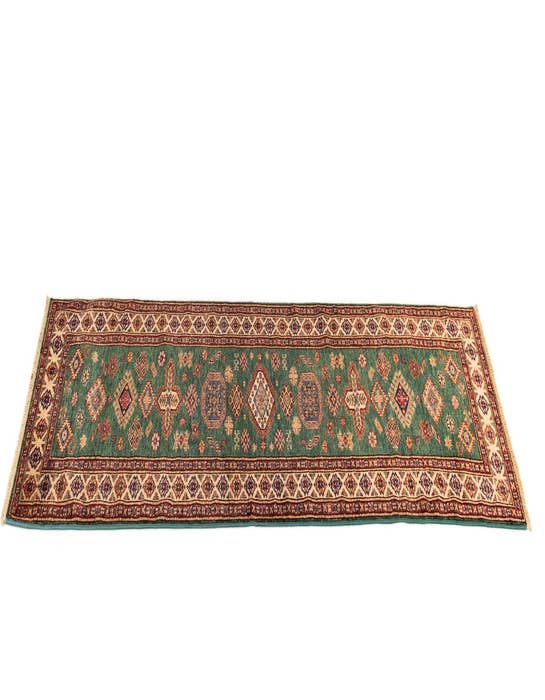 Detail image of  2' 6 x 9' 9 Kazak Wool Runner Rug