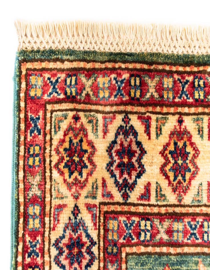 Detail image of  2' 6 x 9' 9 Kazak Wool Runner Rug