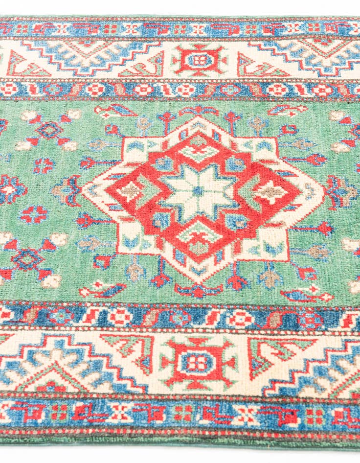 Detail image of  2' 8 x 9' 8  Hand Knotted Kazak Runner Rug