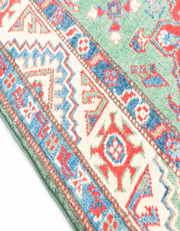 Detail image of  2' 8 x 9' 8  Hand Knotted Kazak Runner Rug