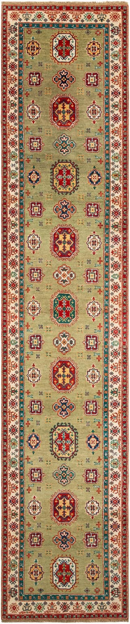  3' 1 x 15' 1  Hand Knotted Kazak Runner Rug
