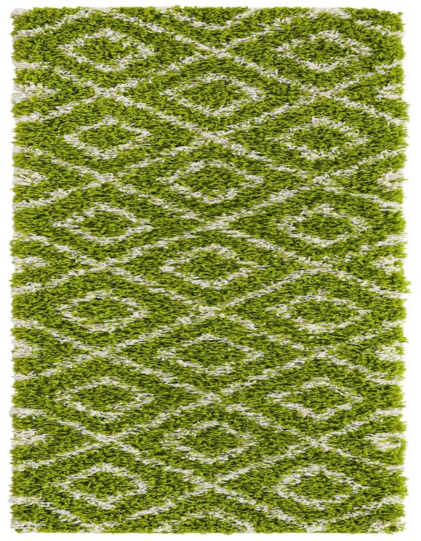 Detail image of  2' x 7' Lattice Shag Runner Rug