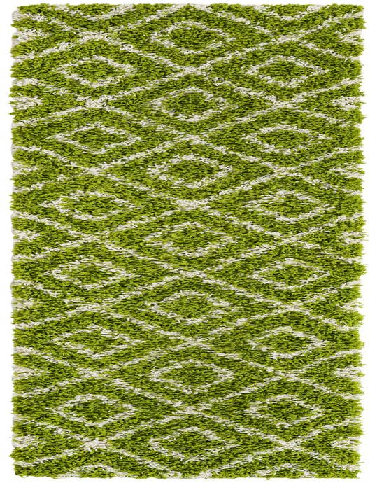 Detail image of  2' x 8' Lattice Shag Runner Rug