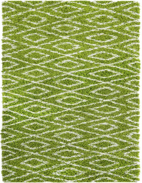 Detail image of  2' 7 x 12' Lattice Shag Runner Rug