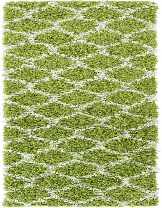 Detail image of  2' x 8' Lattice Shag Runner Rug