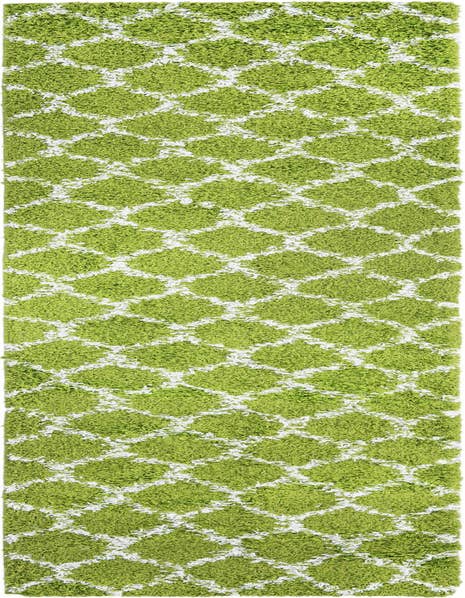 Detail image of  2' 7 x 12' Lattice Shag Runner Rug