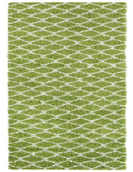 Detail image of  3' 3 x 16' 5 Lattice Shag Runner Rug