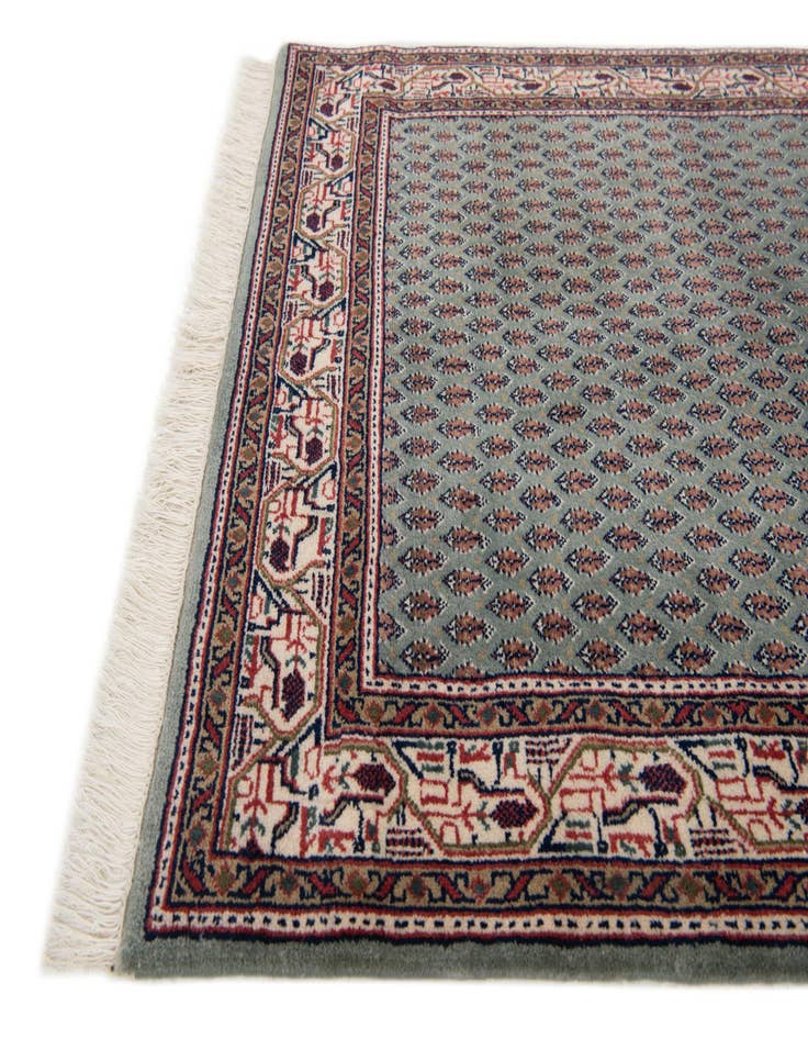 Detail image of  3' 2 x 9' 3  Hand Knotted Mir Oriental Wool Runner Rug