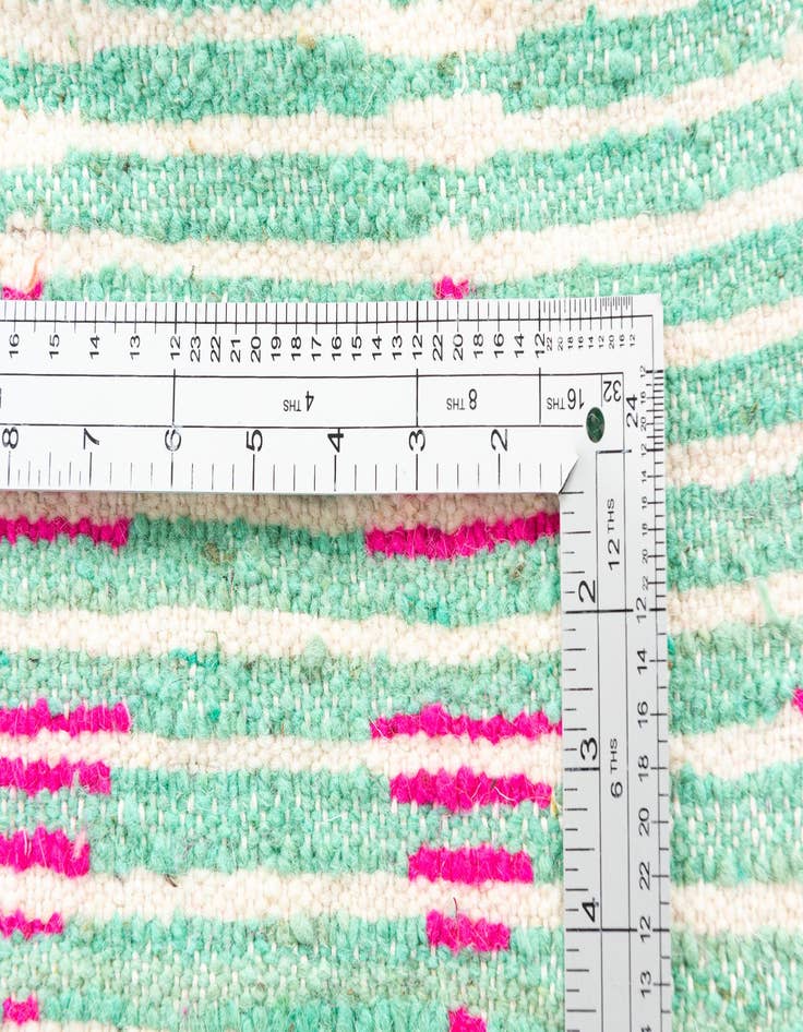 Detail image of  4' 6 x 7' 10  Hand Knotted Moroccan Wool Runner Rug