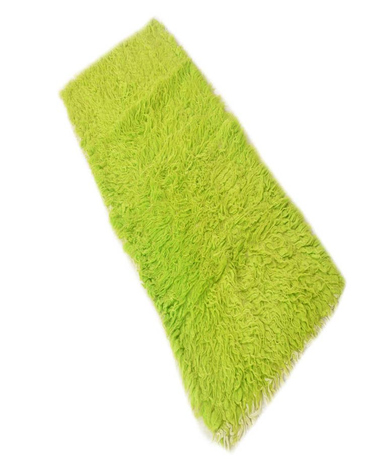 Detail image of  1' 9 x 4'  Hand Knotted Moroccan Wool Runner Rug