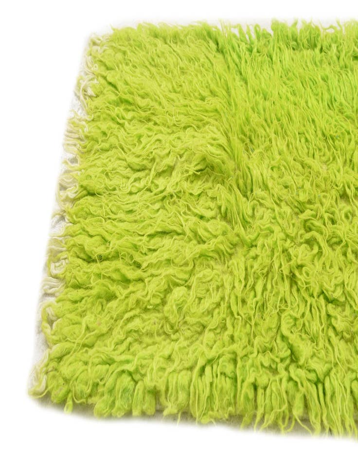 Detail image of  1' 9 x 4'  Hand Knotted Moroccan Wool Runner Rug