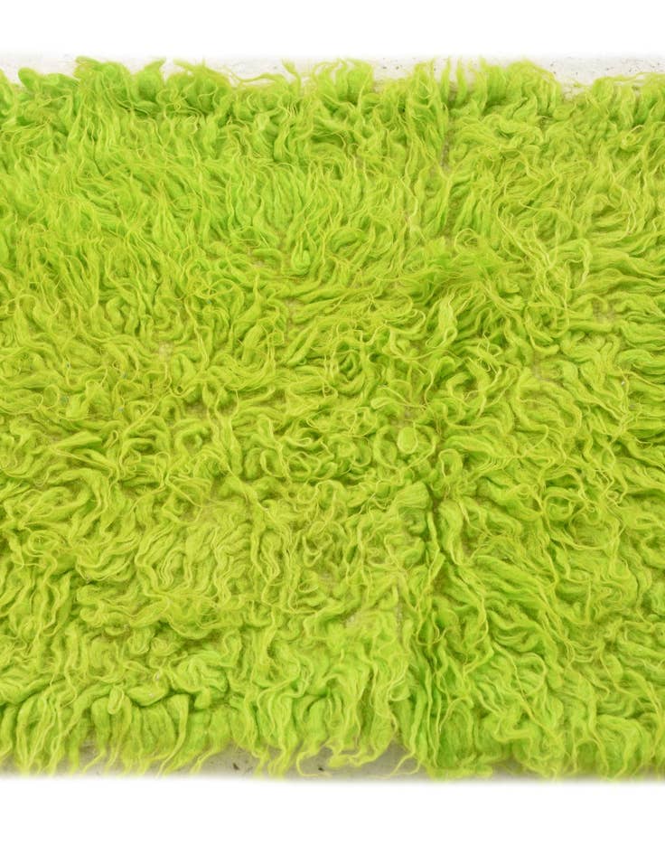 Detail image of  1' 9 x 4'  Hand Knotted Moroccan Wool Runner Rug