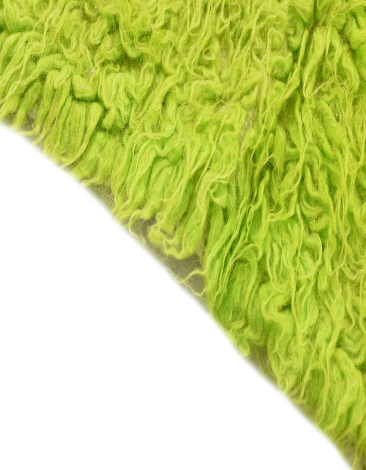 Detail image of  1' 9 x 4'  Hand Knotted Moroccan Wool Runner Rug