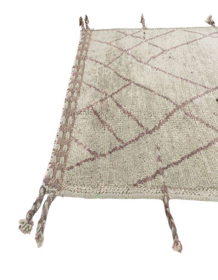 Detail image of  3' 1 x 18' 7  Hand Knotted Moroccan Wool Runner Rug