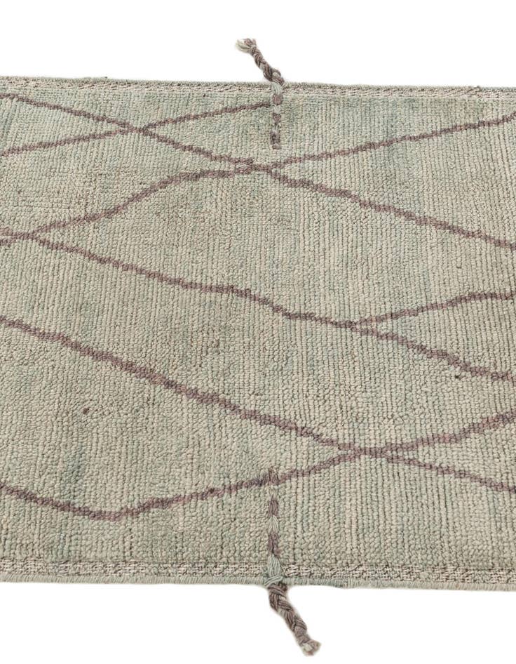 Detail image of  3' 1 x 18' 7  Hand Knotted Moroccan Wool Runner Rug