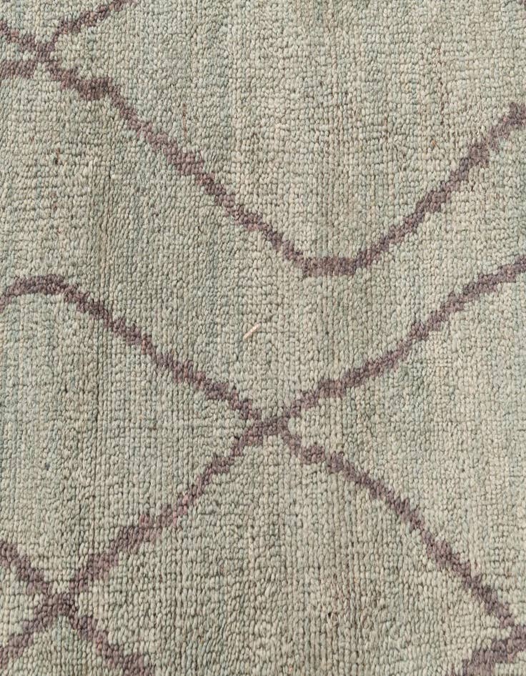 Detail image of  3' 1 x 18' 7  Hand Knotted Moroccan Wool Runner Rug