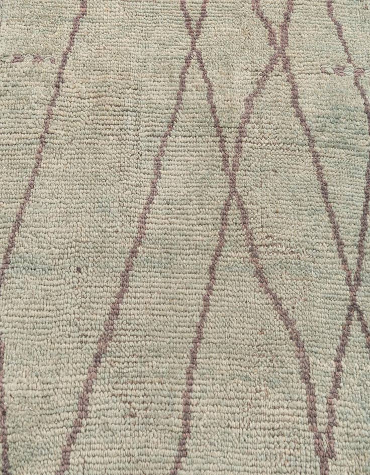 Detail image of  3' 1 x 18' 7  Hand Knotted Moroccan Wool Runner Rug