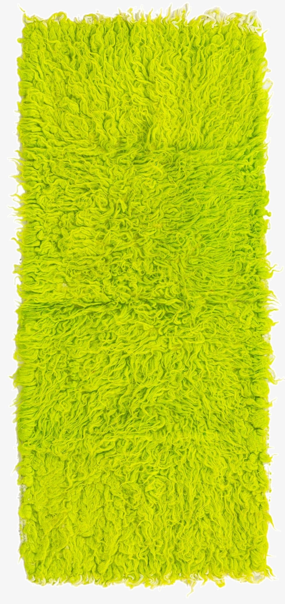  1' 9 x 4'  Hand Knotted Moroccan Wool Runner Rug