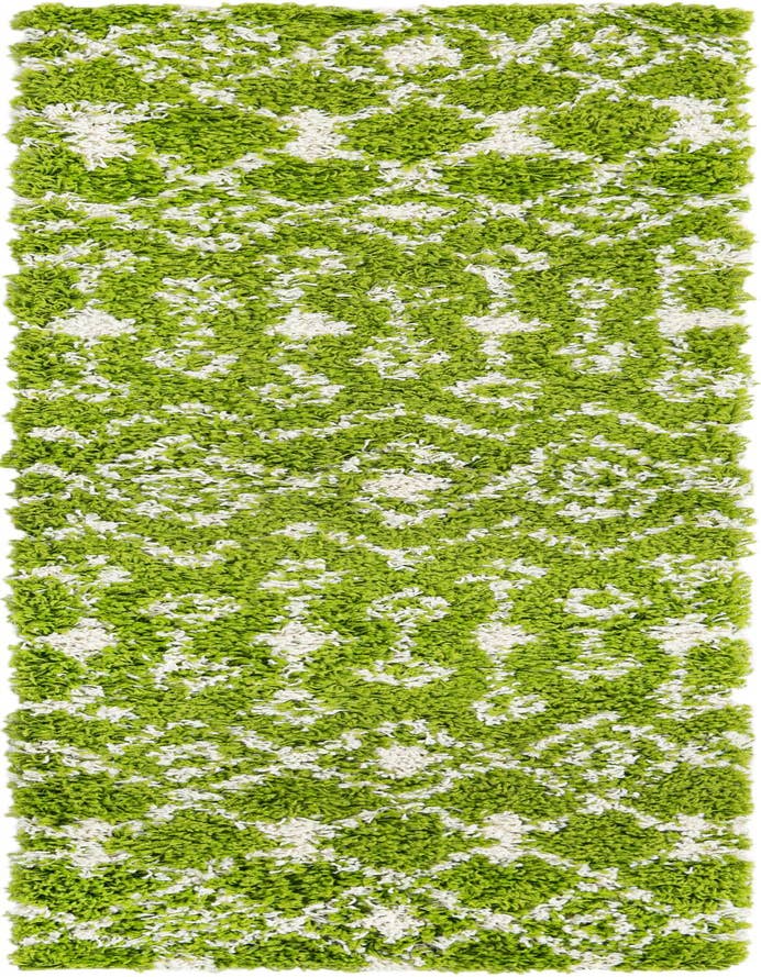 Detail image of  2' x 6' Moroccan Trellis Shag Runner Rug