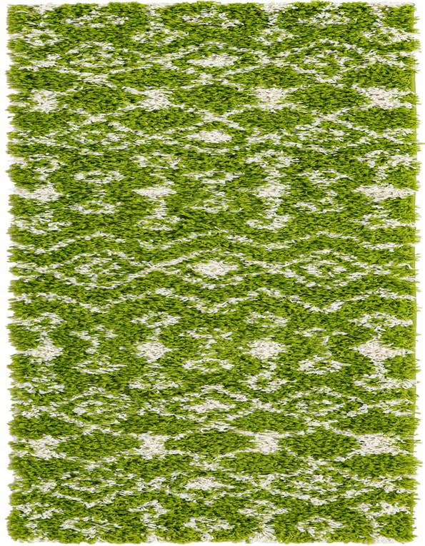 Detail image of  2' x 7' Moroccan Trellis Shag Runner Rug