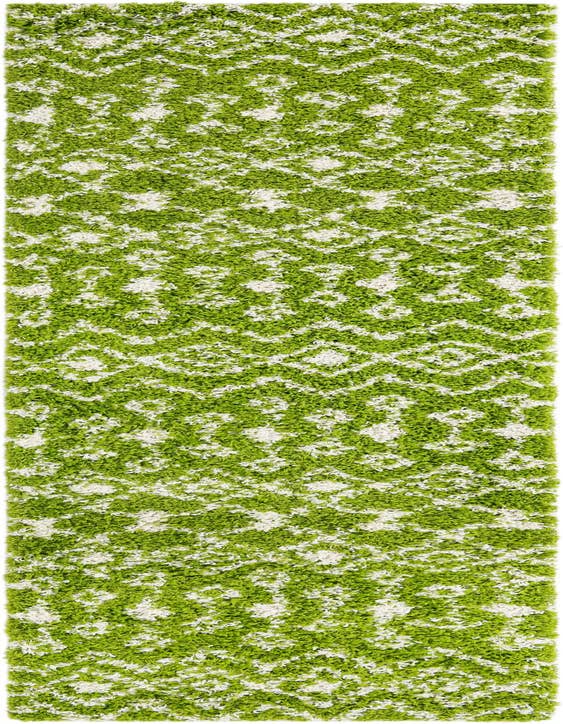 Detail image of  2' 7 x 10' Moroccan Trellis Shag Runner Rug