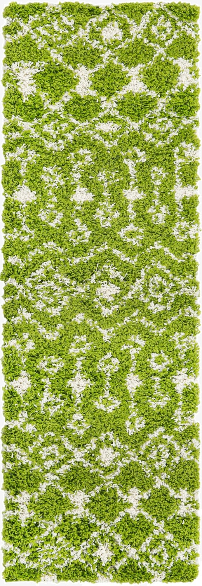  2' x 6' Moroccan Trellis Shag Runner Rug