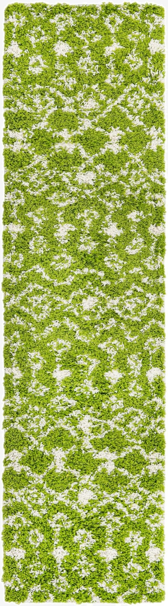  2' x 8' Moroccan Trellis Shag Runner Rug