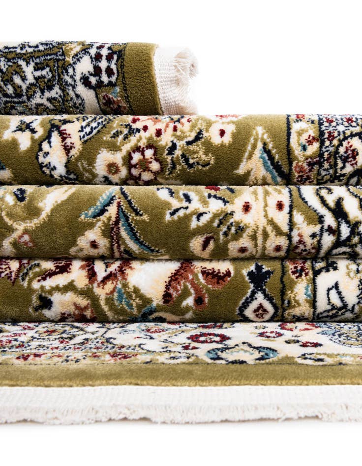 Detail image of  3' x 13' Nain Design Runner Rug