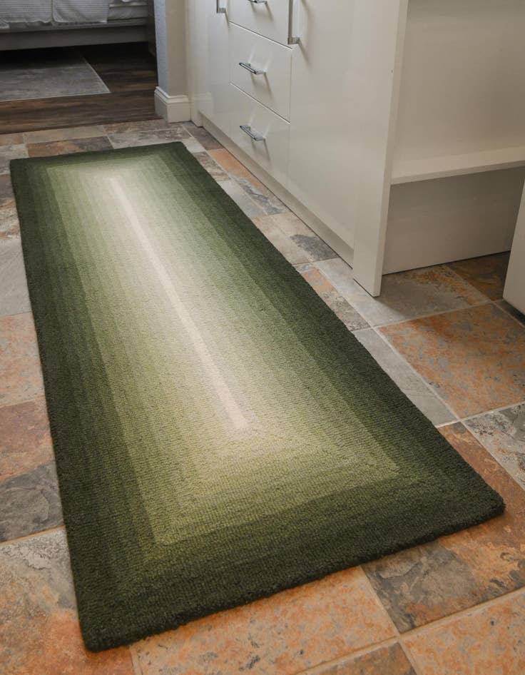 Detail image of  2' x 6' 1 Ombre Wool Runner Rug