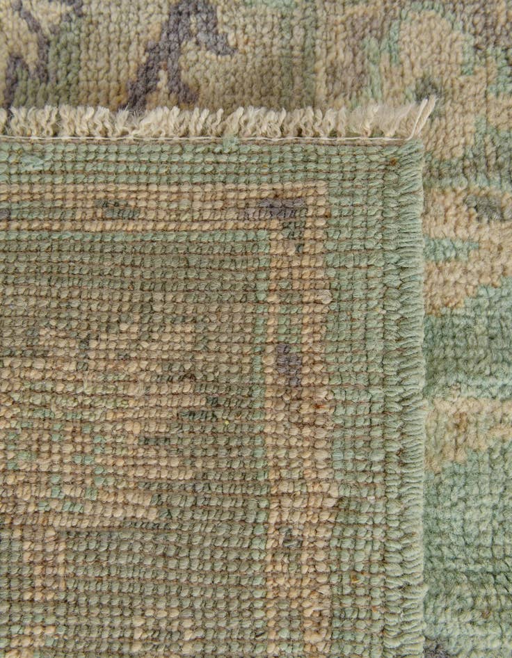 Detail image of  2' 11 x 9' 9  Hand Knotted Oushak Wool Runner Rug