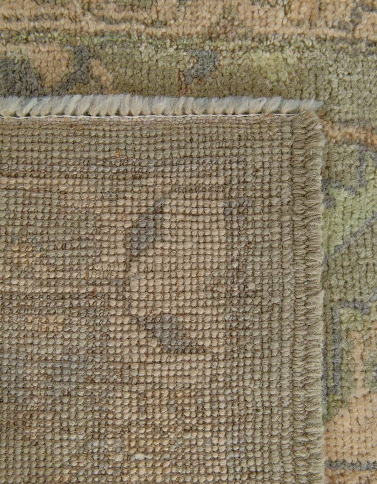 Detail image of  2' 10 x 14' 9  Hand Knotted Oushak Wool Runner Rug